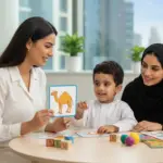 sanad village speech therapy autism children dubai